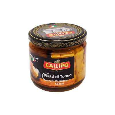 Callipo Tuna Fillet Sundried Tomatoes Jar 200g x 6