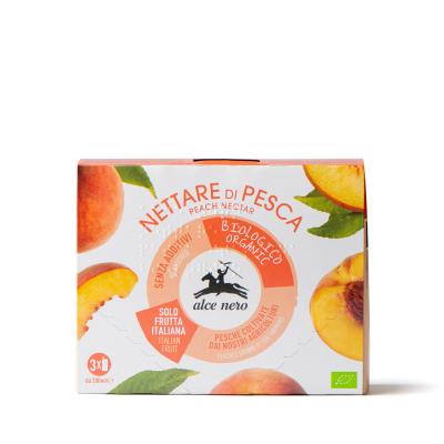 Alce Nero Org. Peach Nectar 3x200ml