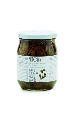 Ristoris Caper Fruit in vinegar Glass Jar 530g