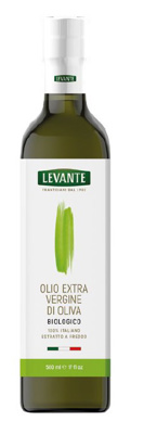 Levante Org. 100% Italian EVO Oil  500ml x 12