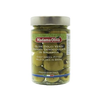 Madama Oliva Giant Green Pitted Olives 300g x 12