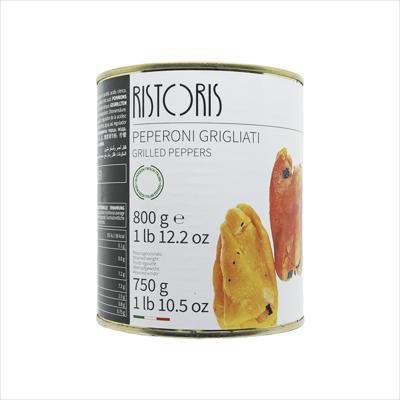 Ristoris Grilled Whole Peppers-tin 800gx6