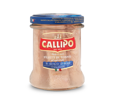 Callipo Tuna Fillets in Sea Water Jar 170g x 12 